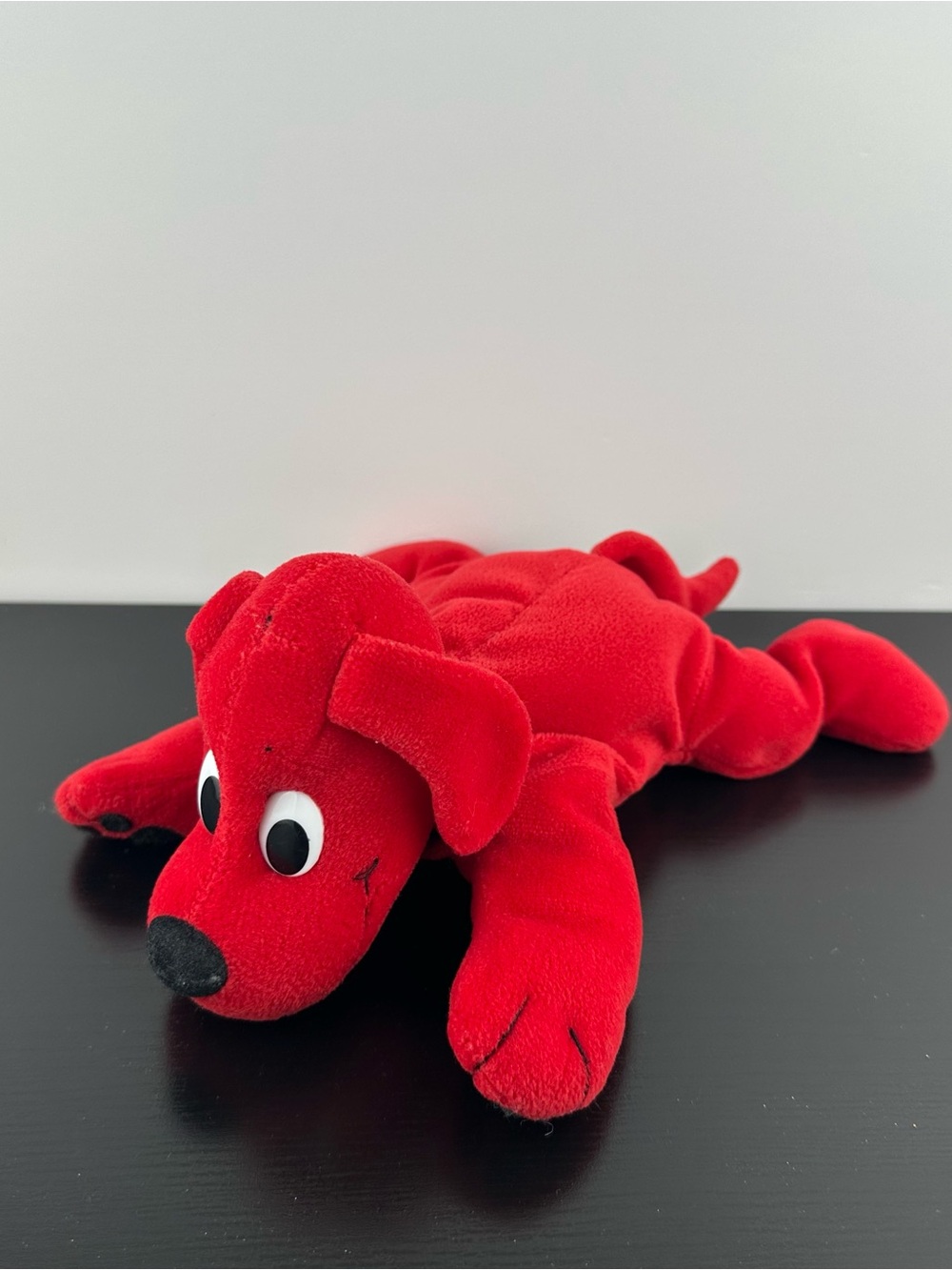 Clifford the Big Red Dog Beanie Plush Stuffed Animal Vintage 10”